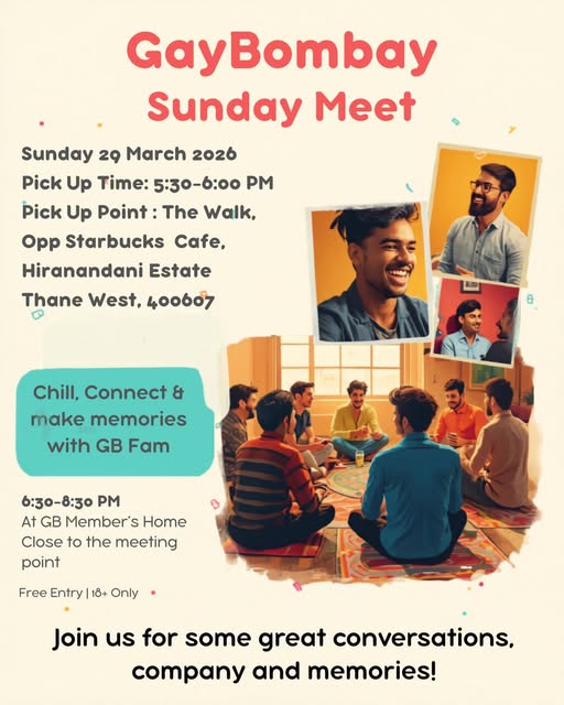 LGBTQ meetup Thane Mumbai GayBombay event March 2026