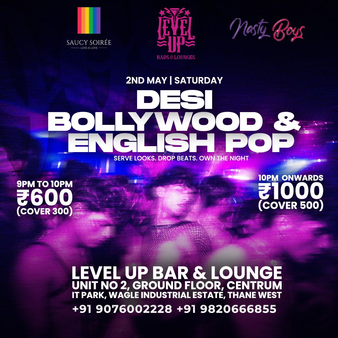 Desi Bollywood and English Pop LGBTQ party in Thane Mumbai May 2026