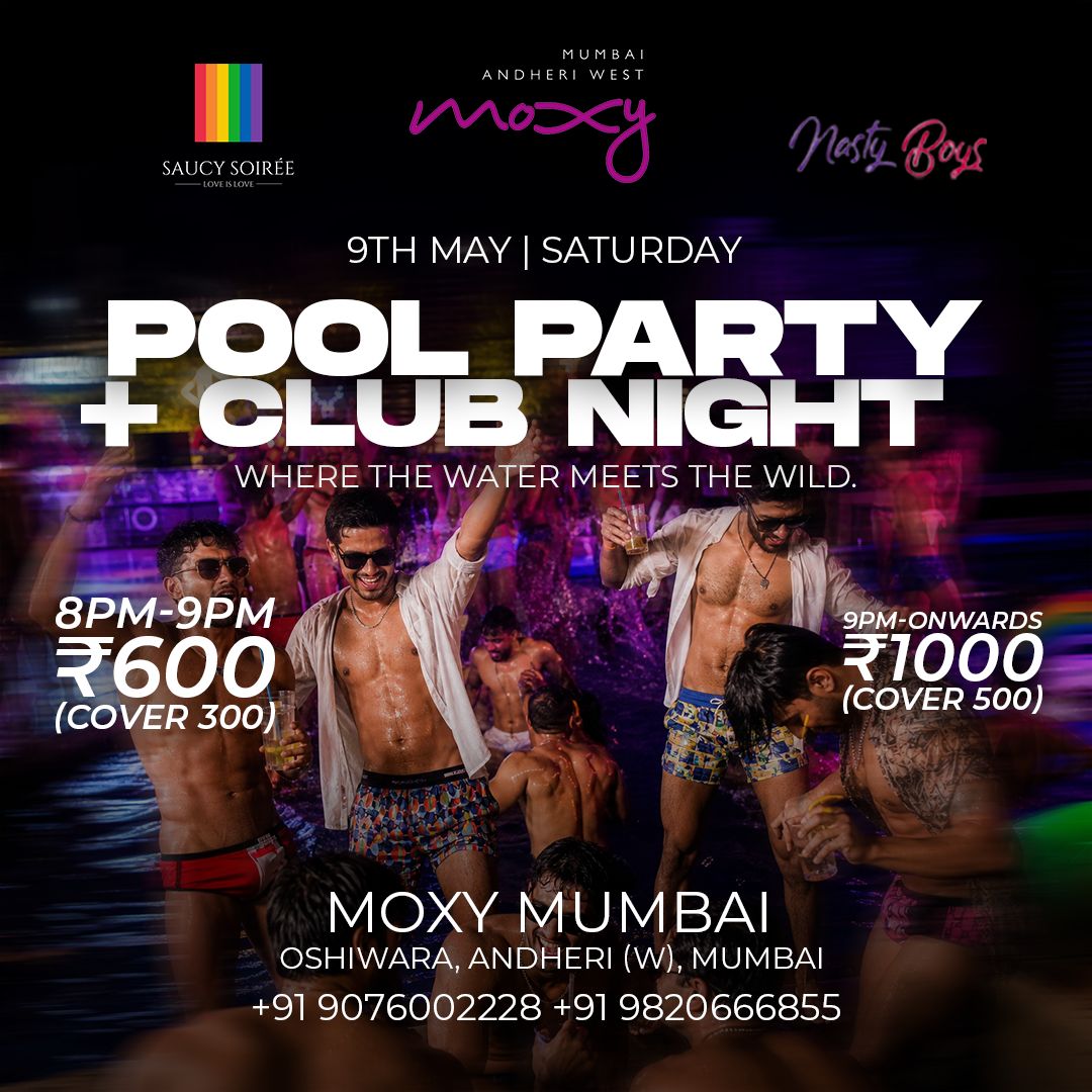 Mumbai LGBTQ pool party at Moxy Andheri with club night