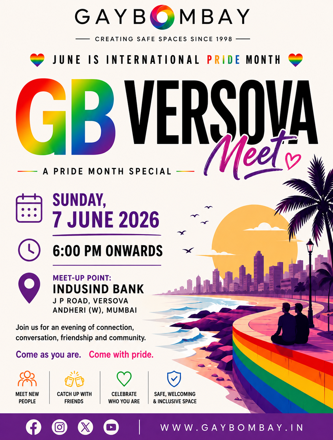 GB Versova Meet Pride Month Special Mumbai June 2026